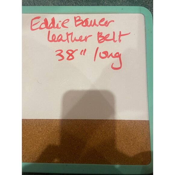 Vintage Eddie Bauer ladies leather brown belt main image 4
